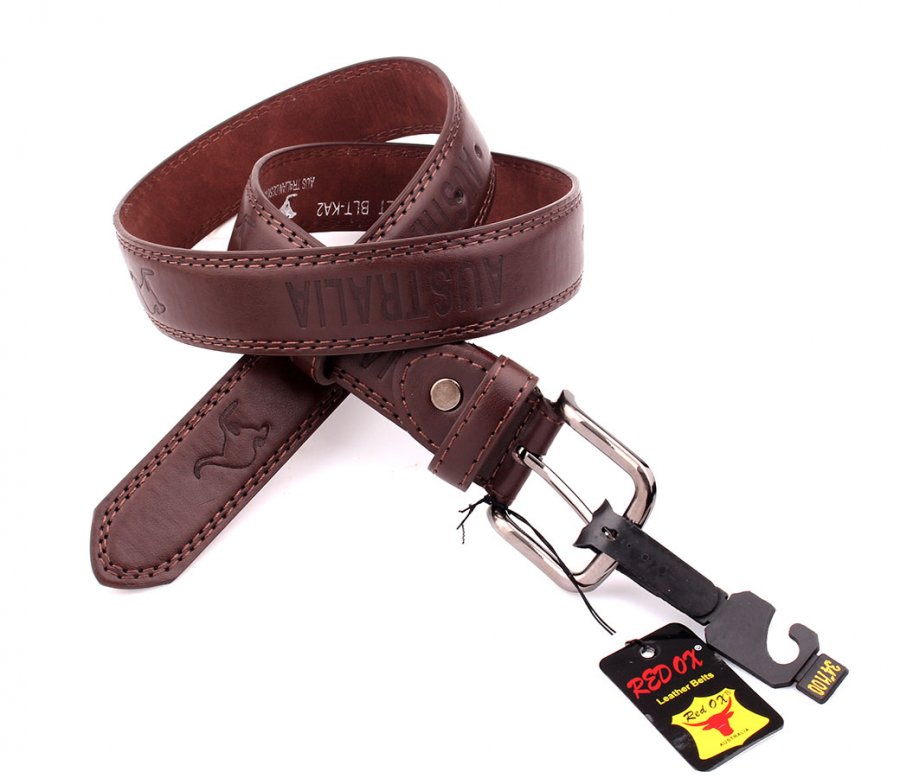 Souvenir Belts (3.5cm Brown Kangaroo) BLT-KA2 - Click Image to Close