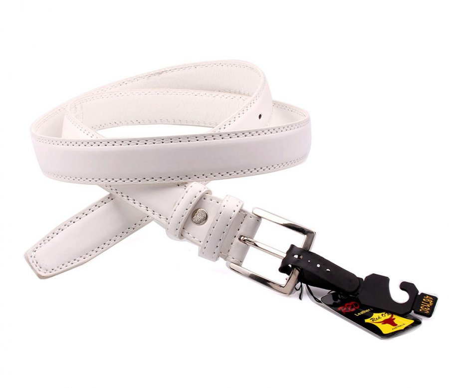 Bulk Buy Belts Whdth 3.0cm White BLT1110-2 - Click Image to Close