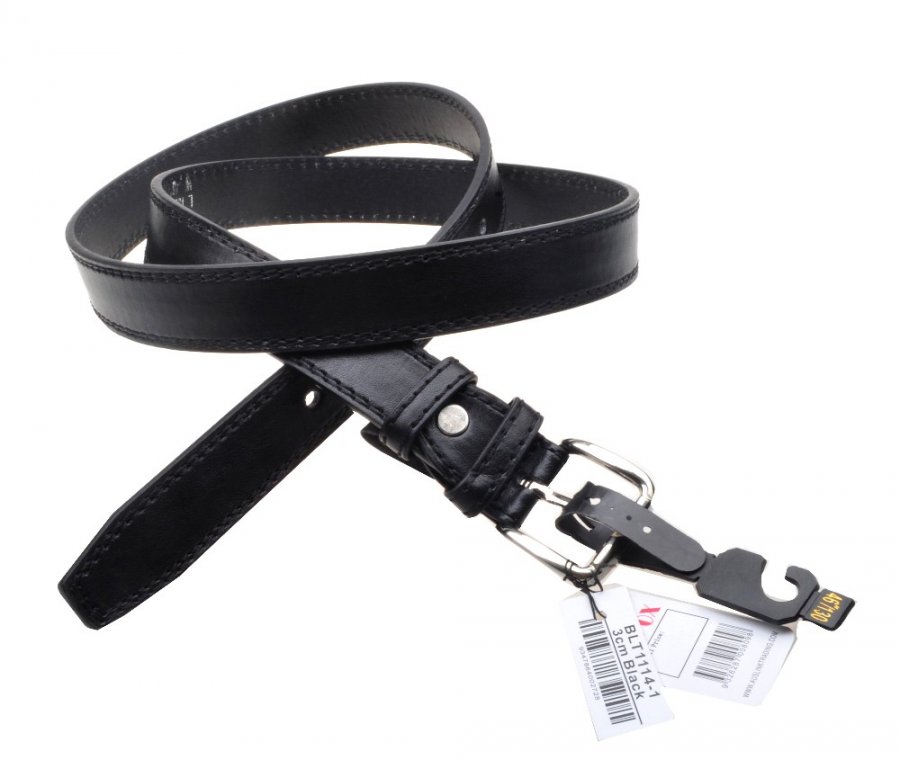 Belts, Width 3.0cm, Black BLT1114-1 - Click Image to Close