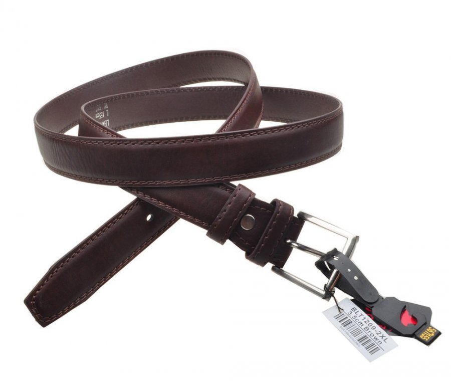 Belts 3.5cm Extra Large size Brown BLT1209-2XL - Click Image to Close