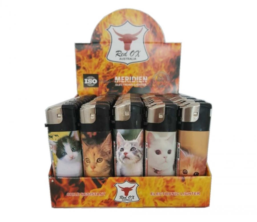 Cat Electronic Gas Refillable Lighters RF-834-Cat - Click Image to Close