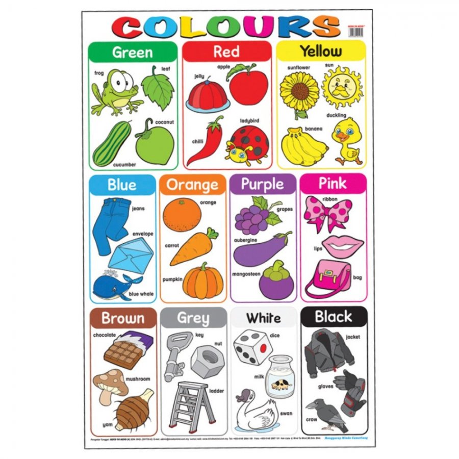 Colours - Educational Chart (MM01270) - Click Image to Close