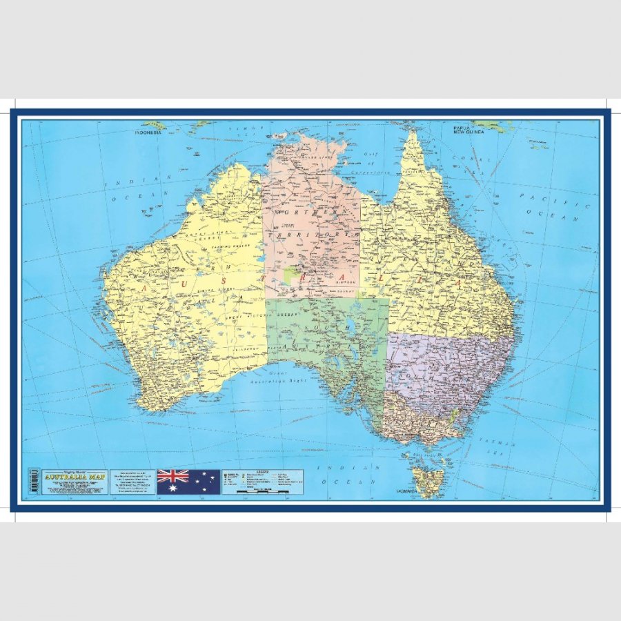 Australian Map - Educational Chart (MM01325) - Click Image to Close
