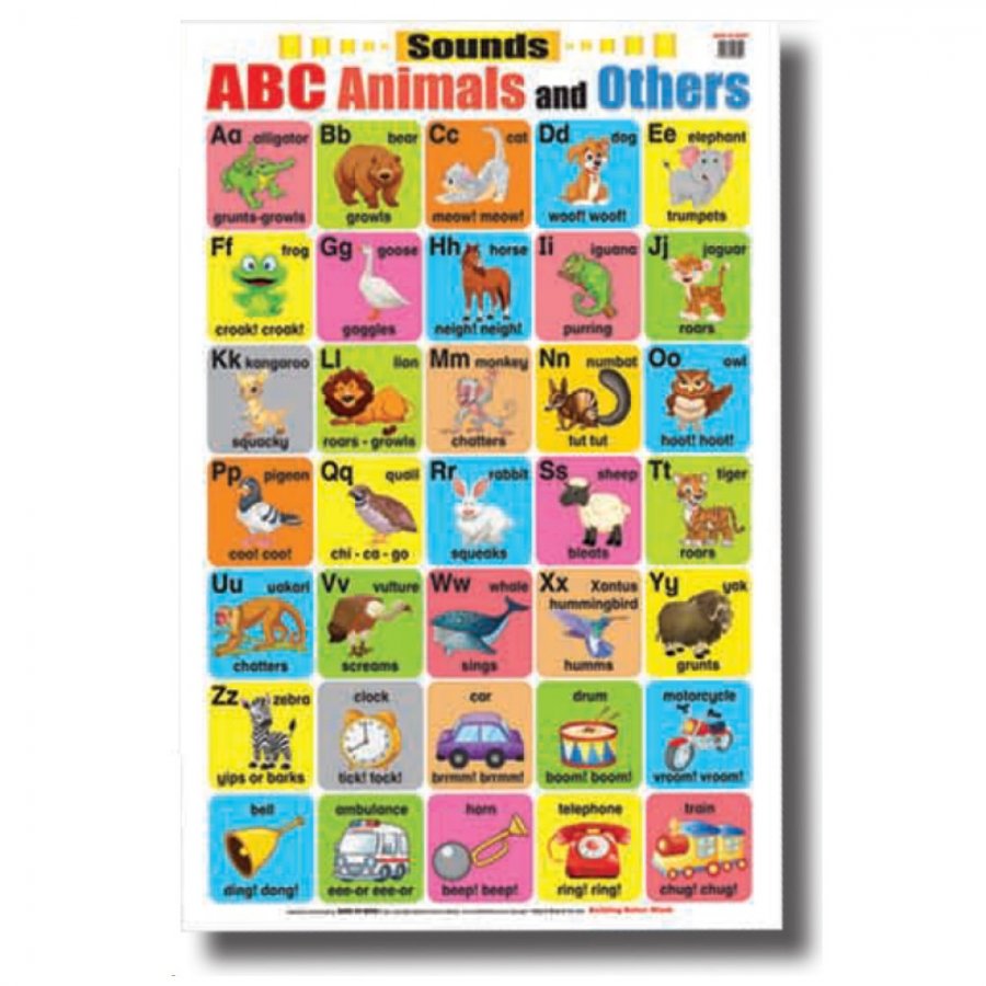 Sounds ABC Animals and Others - Educational Chart (MM08004) - Click Image to Close