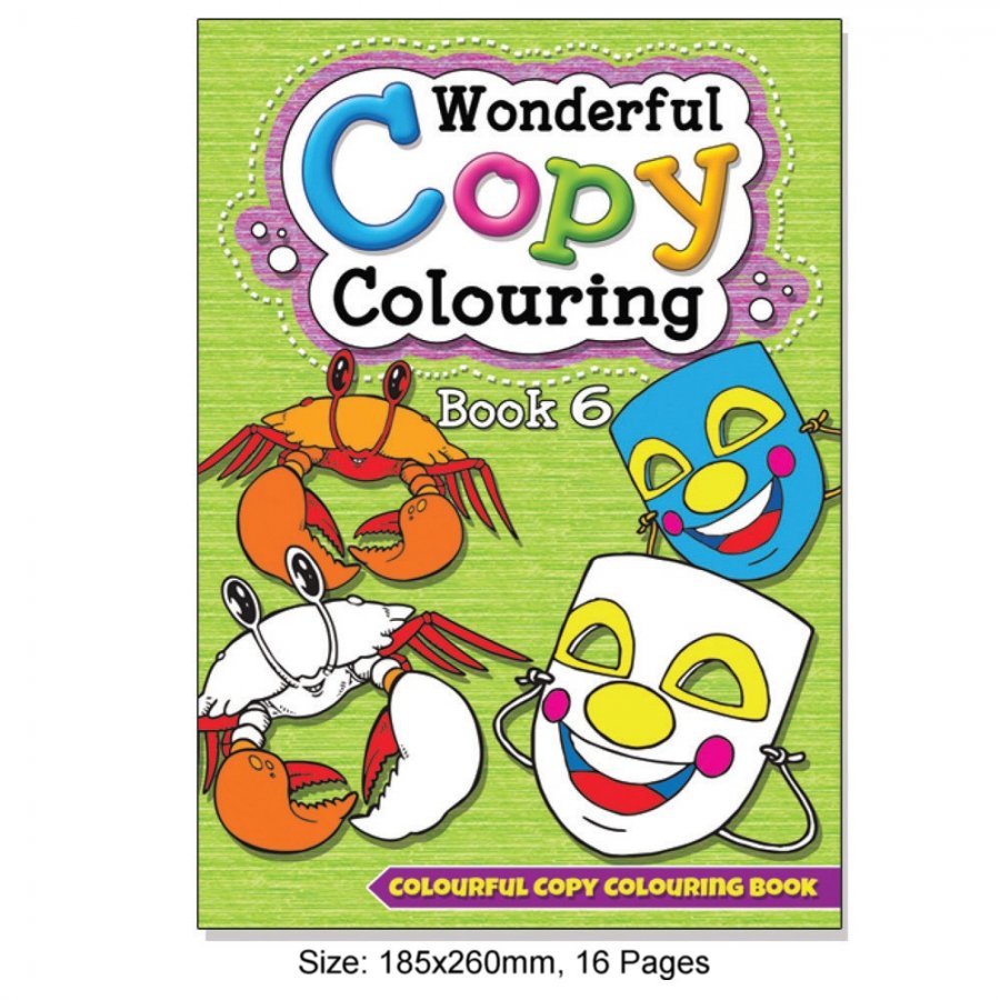 Wonderful Copy Colouring Book 6 (MM08806) - Click Image to Close