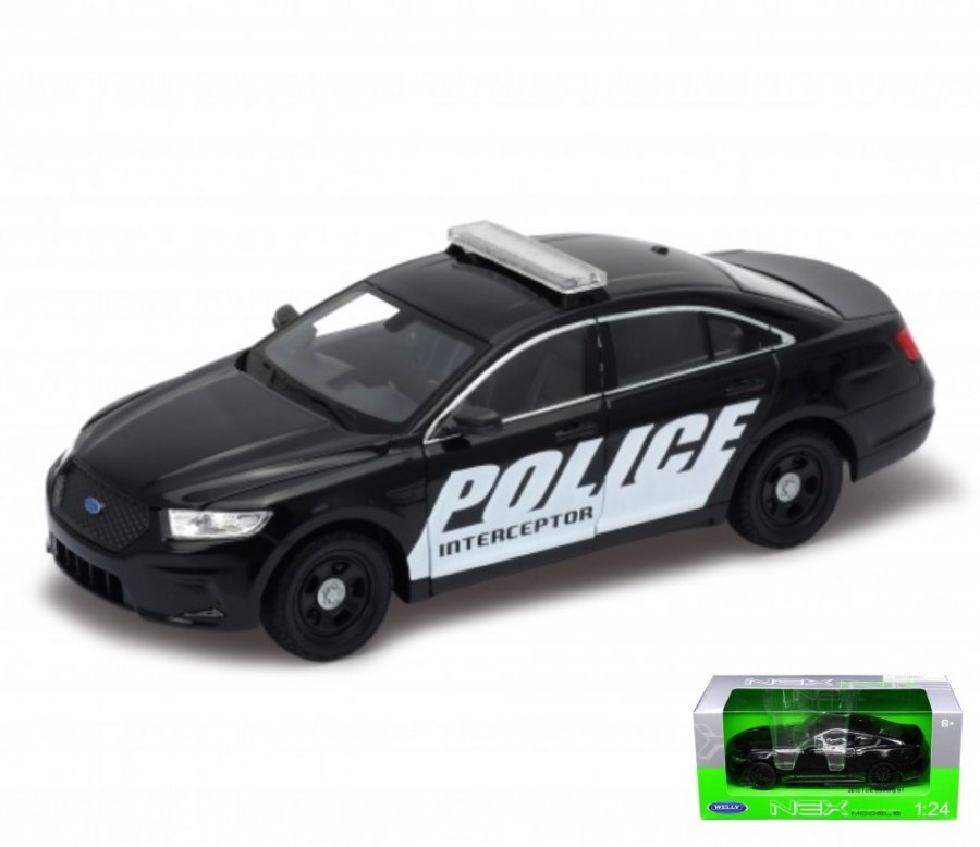 1:24 Ford Police Interceptor (Black) WL24045W - Click Image to Close
