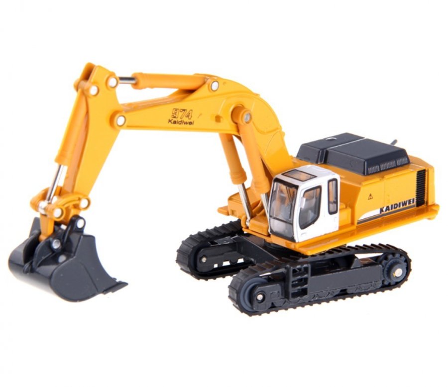 1:87 Tracked Hydraulic Excavator (8 Pcs/Box) Heavy Diecast Model KDW620006D - Click Image to Close