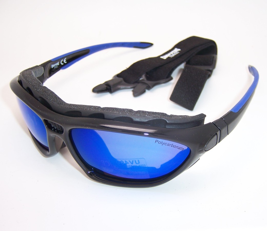 Choppers Convertible Goggles Sunglasses (Anti-Fog Coated) 8804-SMB - Click Image to Close