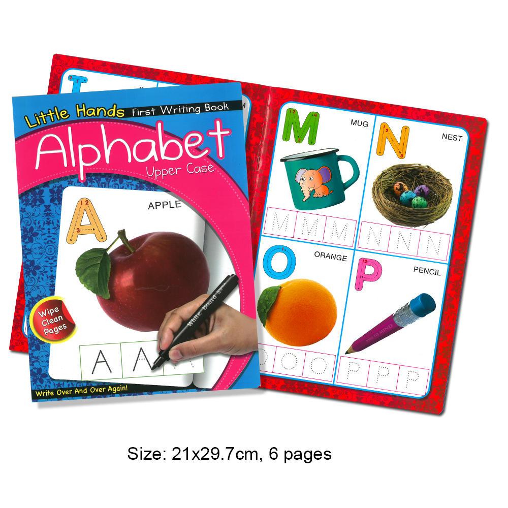 Little Hands First Writing Book Alphabet Upper Case (MM17141) - Click Image to Close