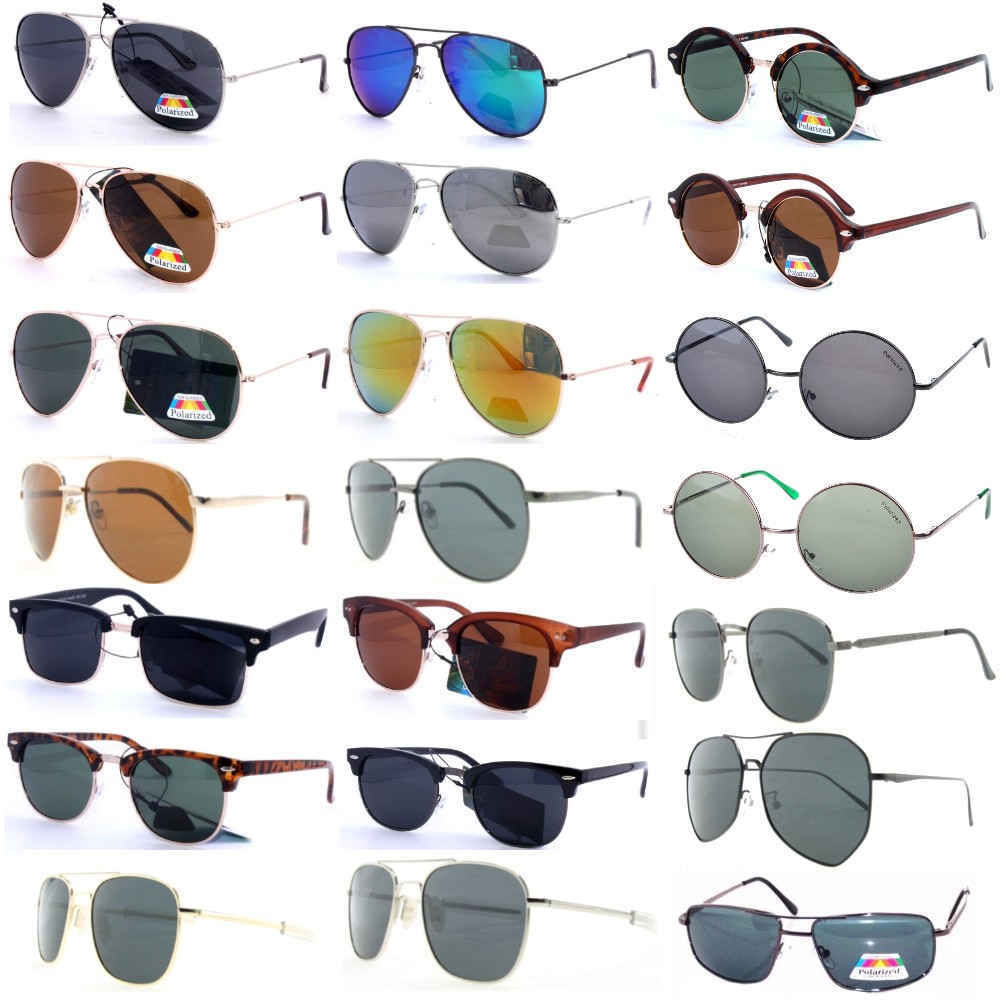 Buy 72 Pairs Polarized Metal Frame Fashion Sunglasses Package Deal, Choose Free Sunglasses Or Free Display Stand - Click Image to Close