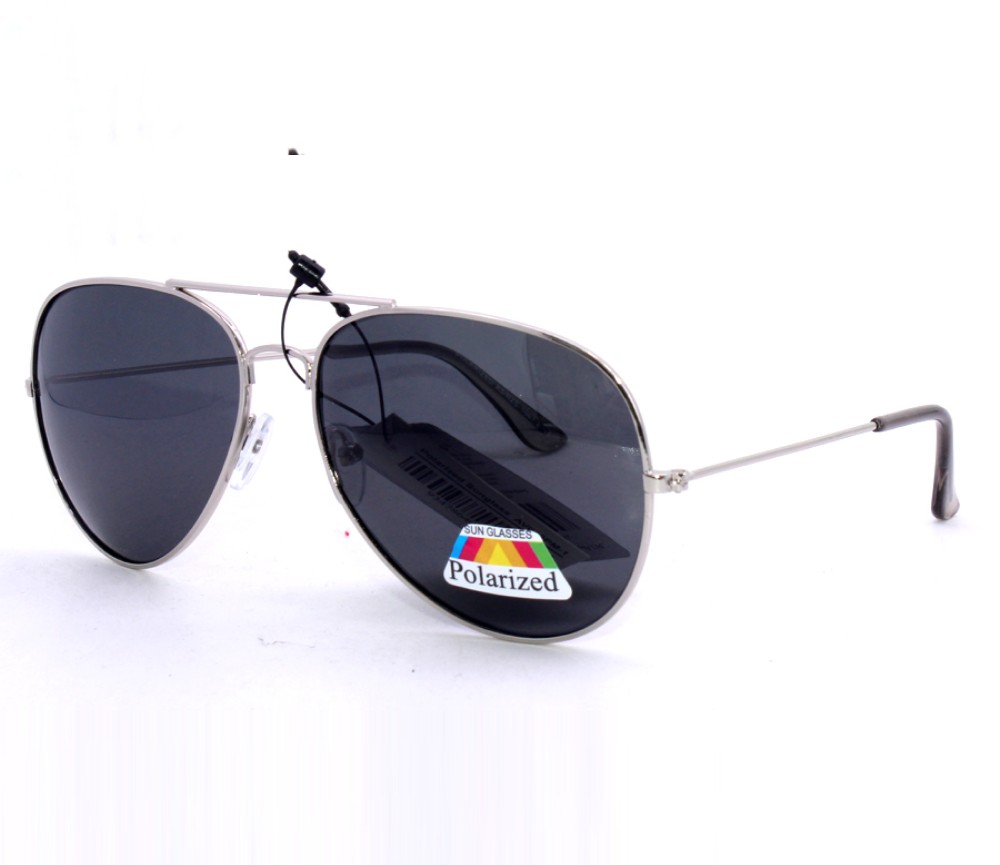 Aviator Metal Polarized Sunglasses AV007PM-1 - Click Image to Close