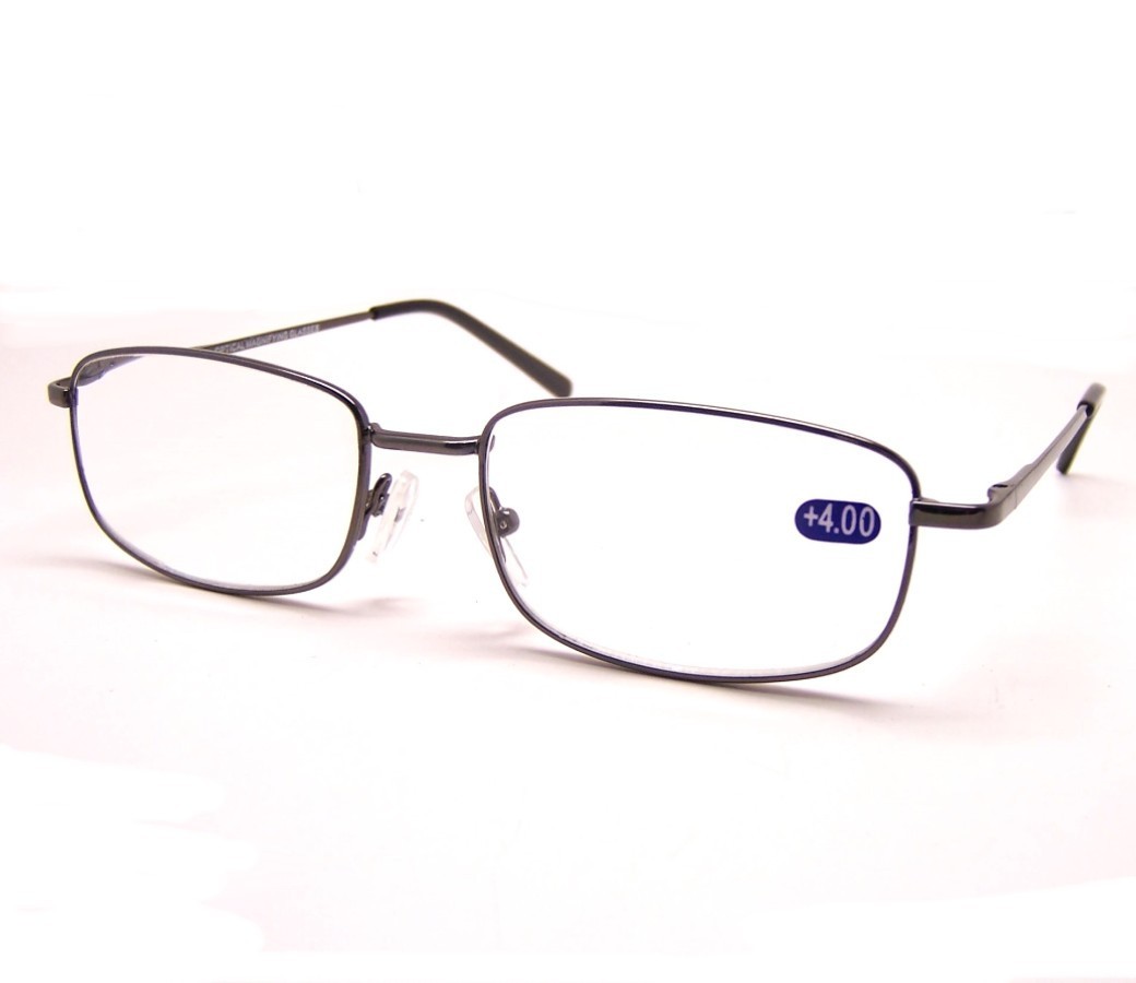 Reading Glasses Metal Frame Spring Temple R9007 - Click Image to Close
