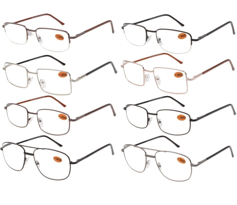 Cooleyes Metal Unisex Reading Glasses 4 Style Asst R9140/41/42/43 - Click Image to Close