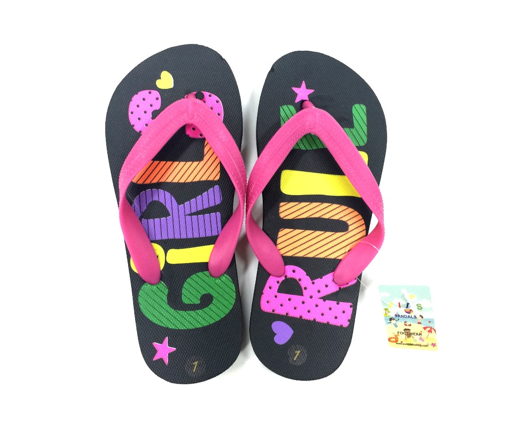 Kids Thongs - Soccer SLP-K409 Wholesale Kids Beach Sandals 