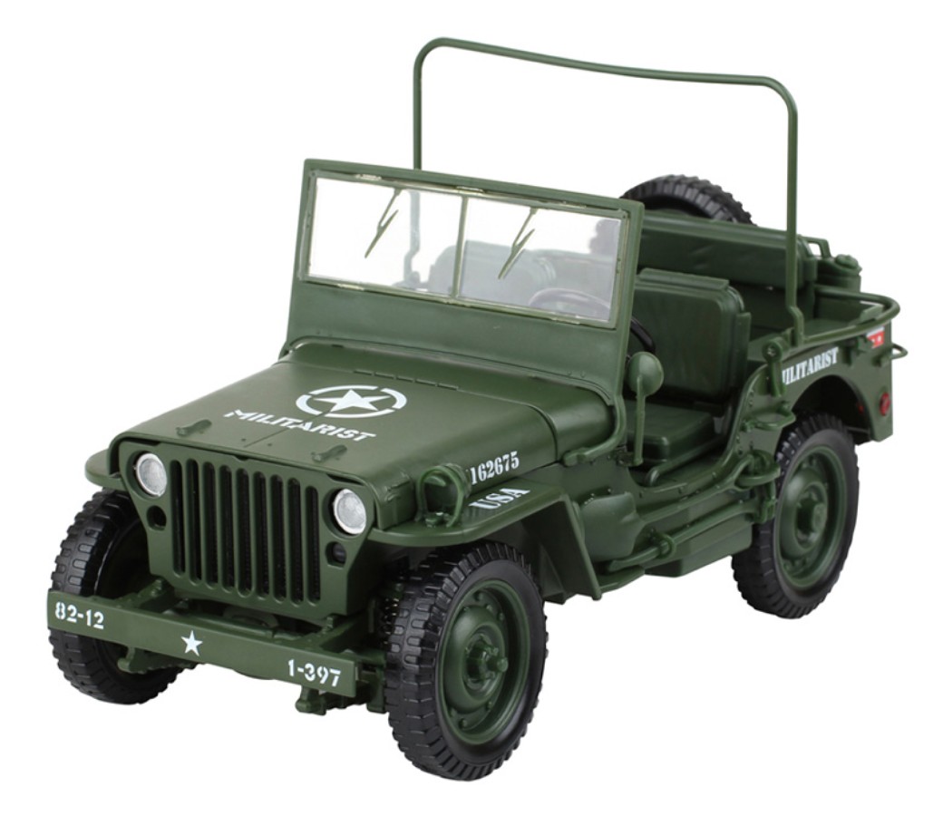Tactical Jeep - 1:18 Heavy Diecast Model KDW685006W - Click Image to Close