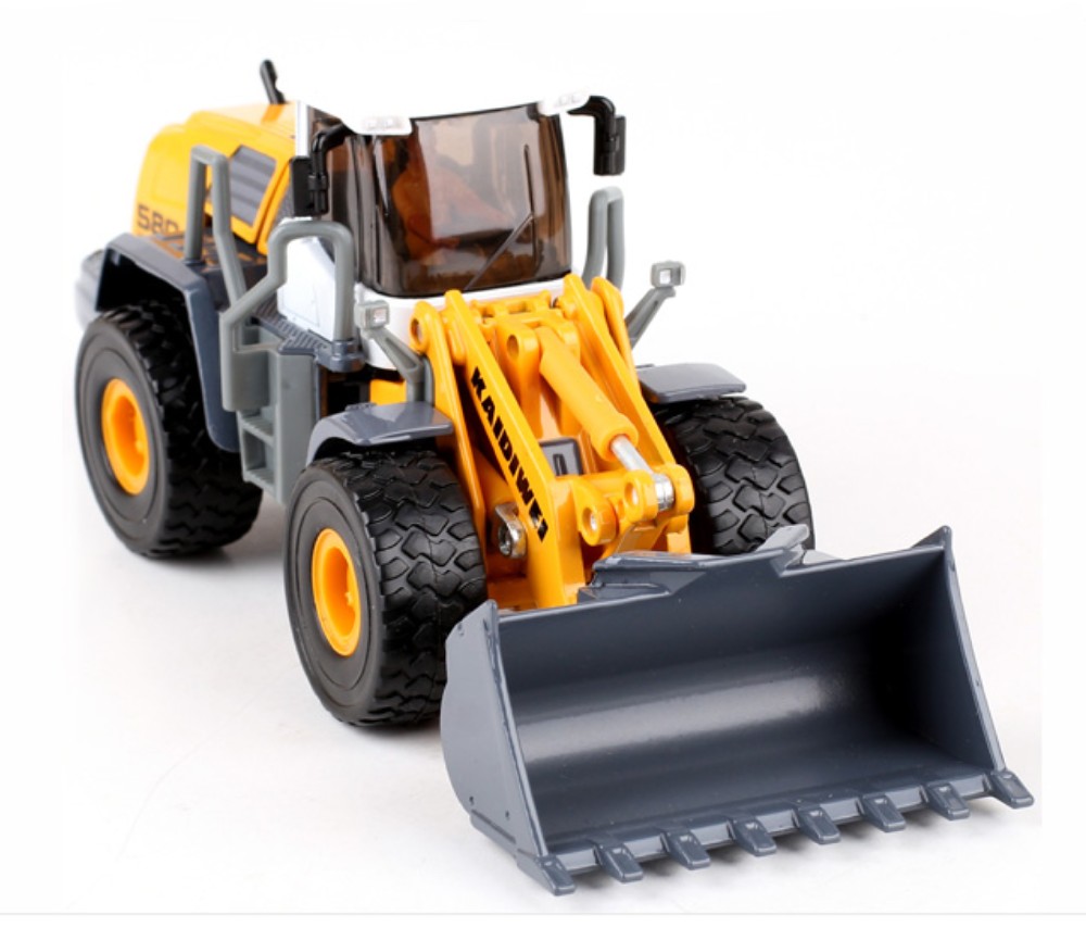 1:50 Yellow Four Whell Loader Heavy Die cast Model KDW625003W - Click Image to Close