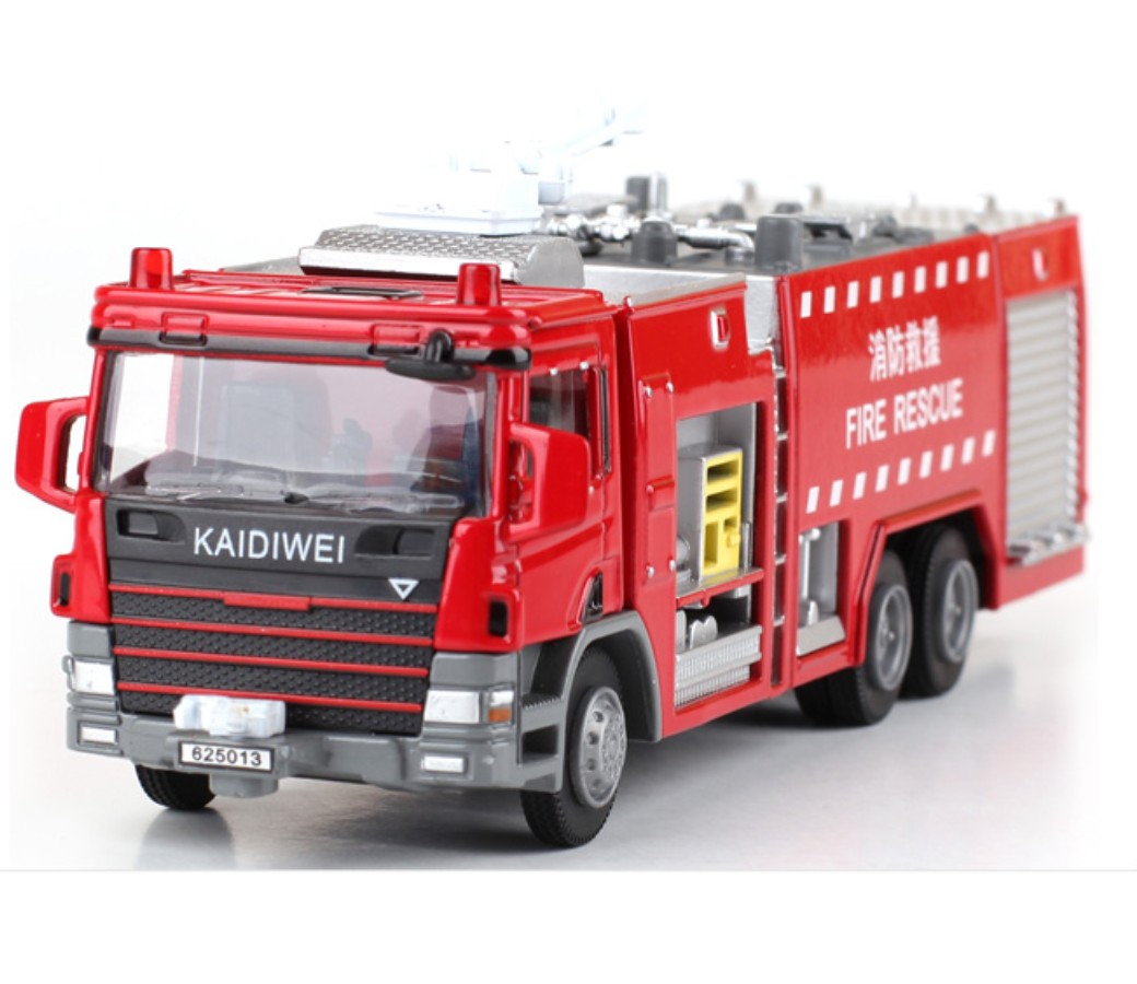 1:50 Water Tank Fire Engine Heavy Die cast Model KDW625013W - Click Image to Close