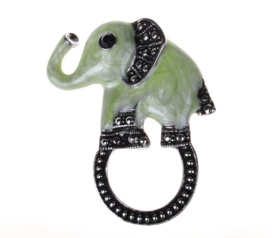 Fashion Eyewear Brooch - Elephant ACC-EH0009 - Click Image to Close