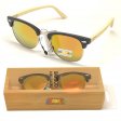 Clubmaster Bamboo Polycarbonate Sunglasses BA101