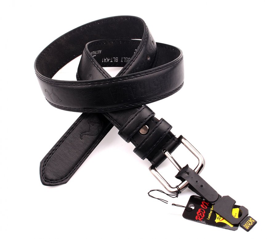 Souvenir Belts (3.5cm Black Kangaroo) BLT-KA1 - Click Image to Close