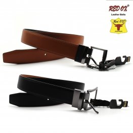 3.5cm Leather Belts (Black/Light Brown) with Reversible Gun-Metal Buckle BLT-R008  3.5cm Leather Belts (Black/Light Brown) with Reversible Gun-Metal Buckle BLT-R008