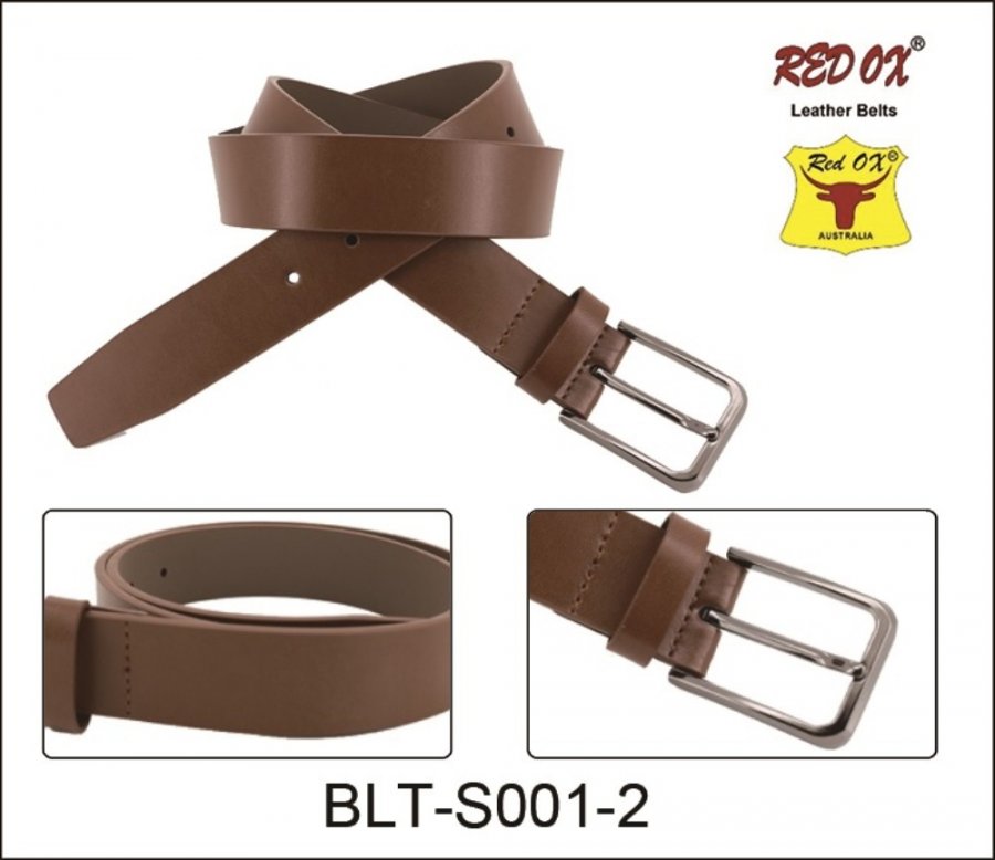 3.5cm Genuine Learher Belts (Brown) BLT-S001-2 - Click Image to Close