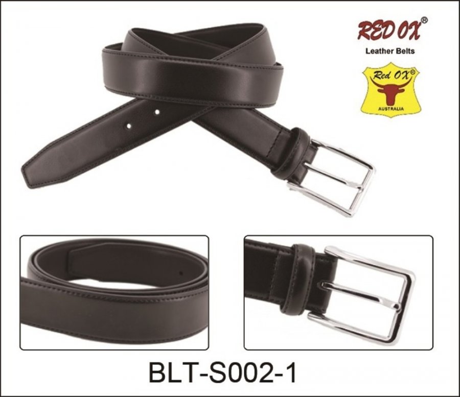 3.5cm Genuine Learher Belts (Black) BLT-S002-1 - Click Image to Close