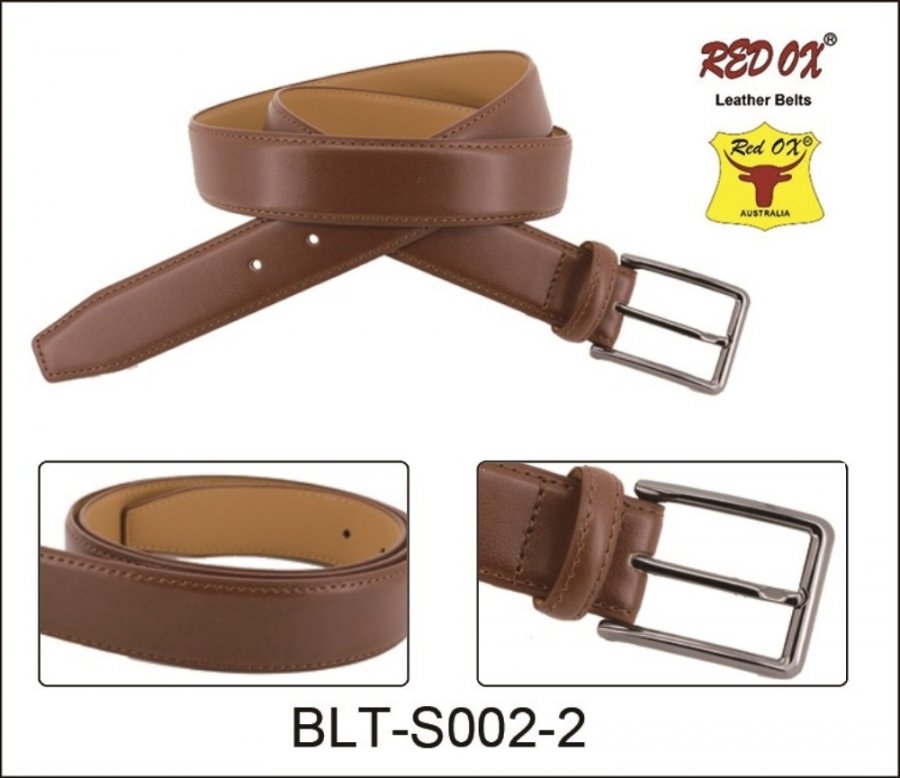 3.5cm Genuine Learher Belts (Brown) BLT-S002-2 - Click Image to Close