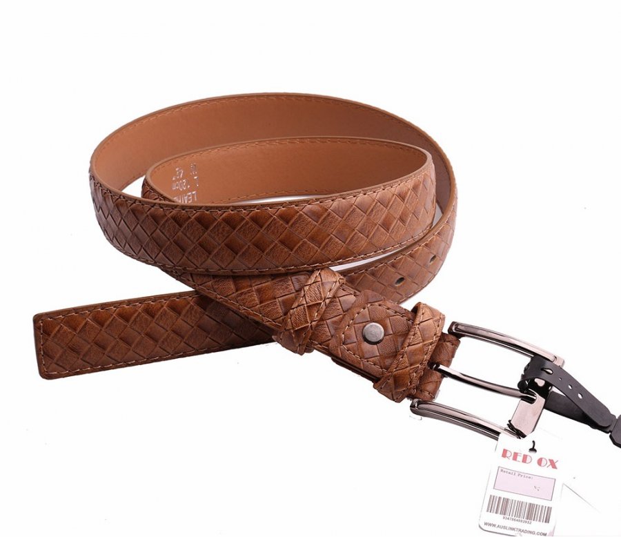 Belts, Width 3.5cm Brown BLT1220-2 - Click Image to Close