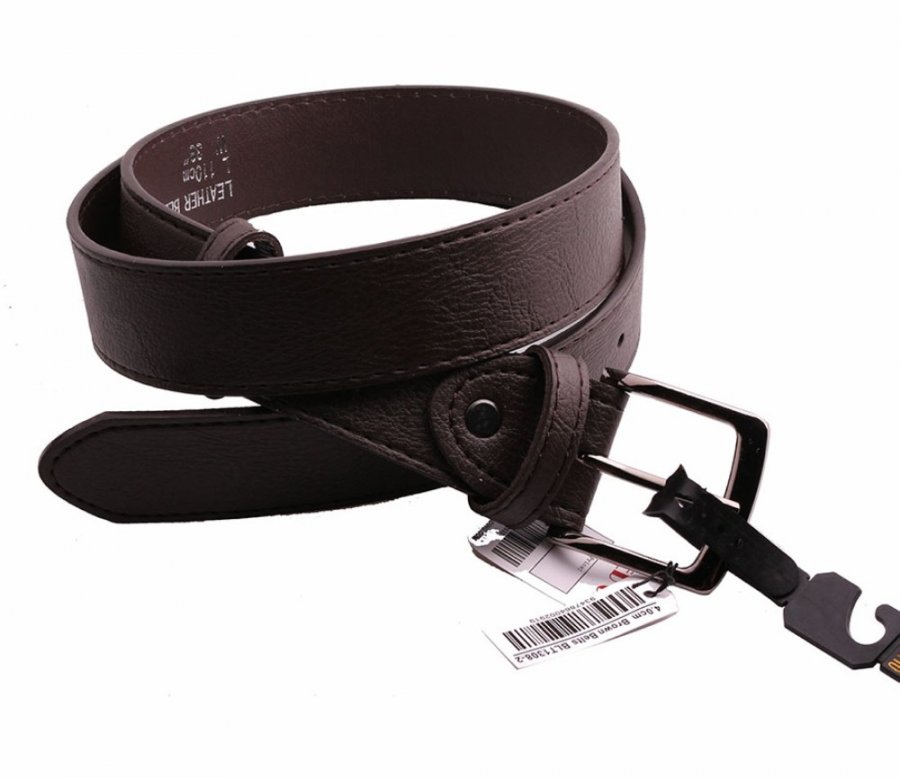 Bulk Buy Belts 4.0cm Dark Brown BLT1308-2 - Click Image to Close