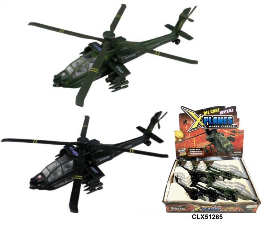 9" AH-64A Apache Attack Helicopter (U.S. Air Force) CLX51265 - Click Image to Close