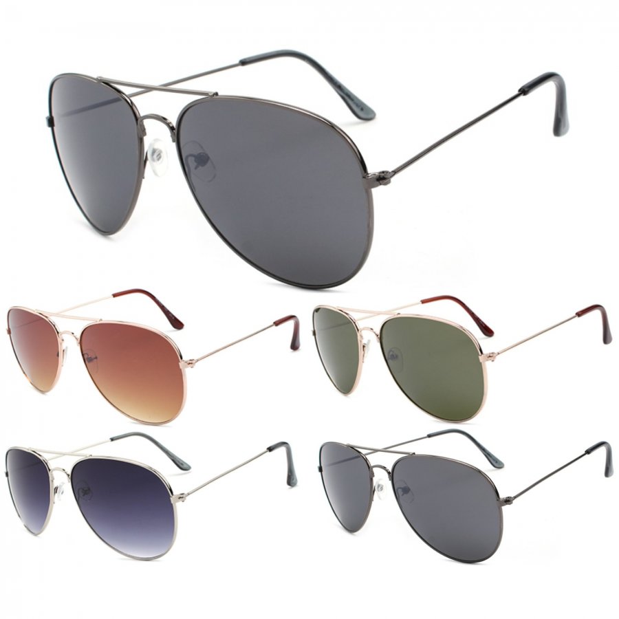 Aviator Metal Sunglasses AV007-1 - Click Image to Close