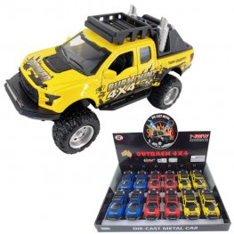 1:36 Diecast Outback 4x4 F-150 Pick Up 3 colours Asst. AO608-12D  1:36 Diecast Outback 4x4 F-150 Pick Up 3 colours Asst. AO608-12D