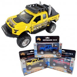 1:36 Diecast Outback 4x4 F-150 Pick Up 3 colours Asst. AO608W  1:36 Diecast Outback 4x4 F-150 Pick Up 3 colours Asst. AO608W