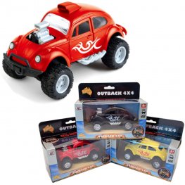 1:32 Diecast Outback 4x4 Beetle Dragracer 3 colors Asst. AO618W  1:32 Diecast Outback 4x4 Beetle Dragracer 3 colors Asst. AO618W