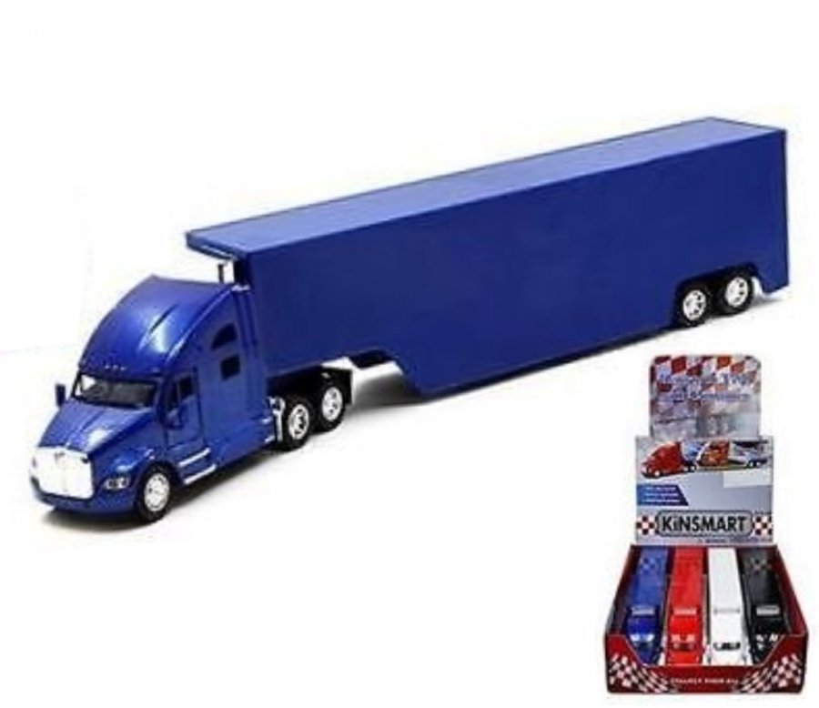 1:68 Kenworth Truck T700 with Container, Mixed Colour (Red, Black, Blue, White, No Decal) KT1302D-1 - Click Image to Close