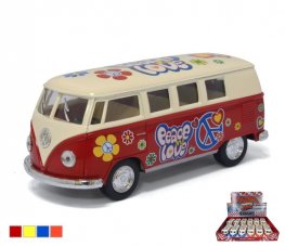 VW Classical Bus 1962 (Ivory Top, Painting Body) 1:32 (5" Asstd Color) KT5377DF  VW Classical Bus 1962 (Ivory Top, Painting Body) 1:32 (5" Asstd Color) KT5377DF