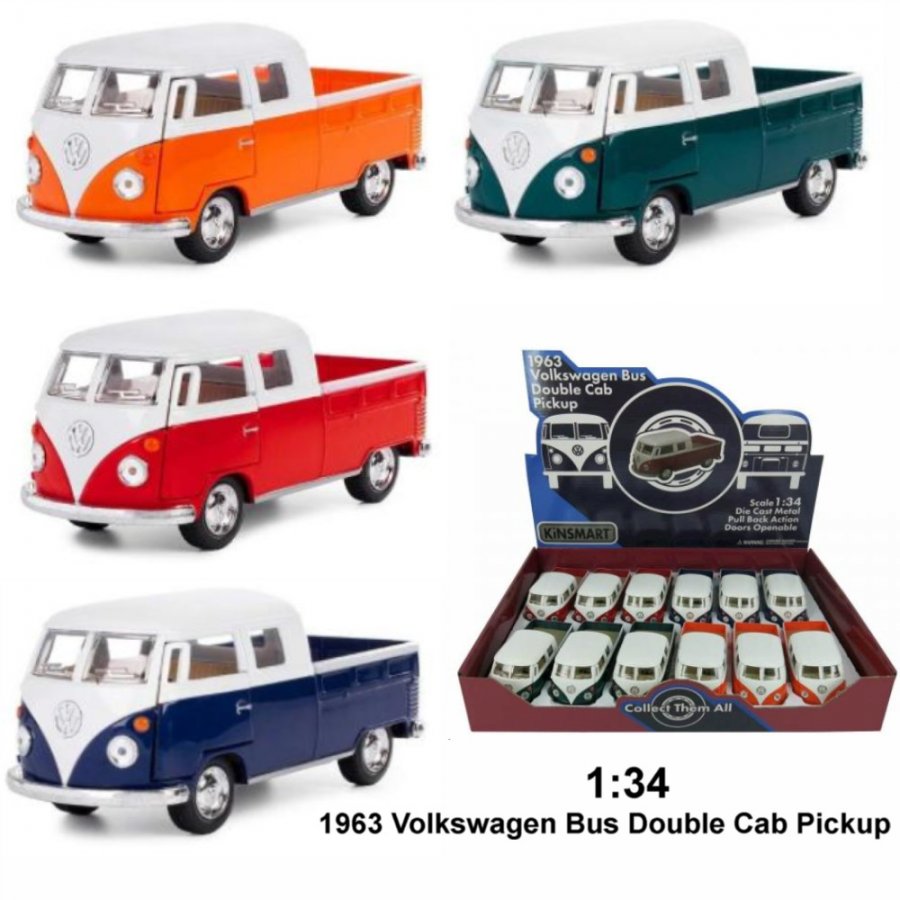 1:34 1963 Volkswagen Bus Double Cab Pickup KT5387D