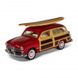 1:40 5" 1949 Ford Woody Wagon with surfboard (4 Colors) KT5402DS1