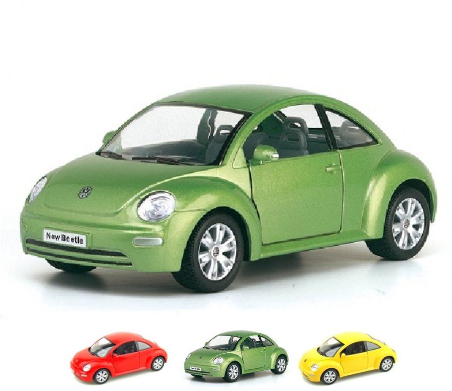 1:24 Volkswagen New Beetle (6 Pcs/Box) KT7003D - Click Image to Close