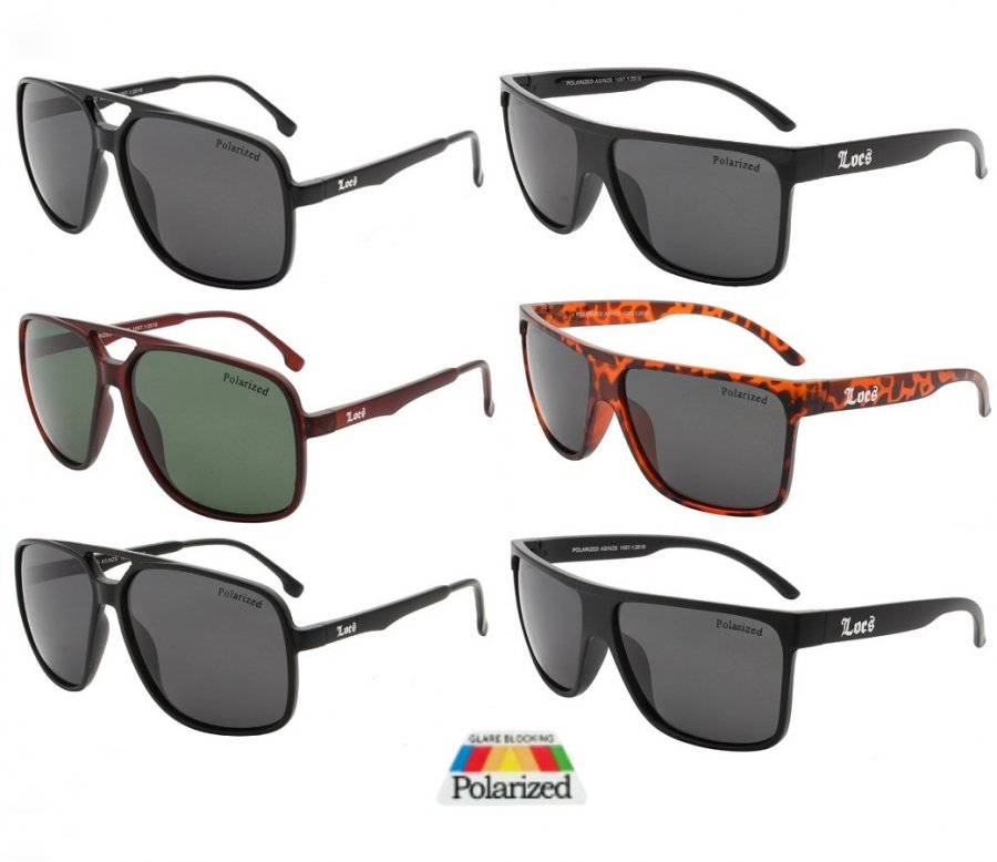 Locs Polarized Sunglasses 2 Style Asst LOCP537/538