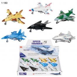 4" Diecast Models 1:180 Fighter Jet (6 Assot.)  4" Diecast Models 1:180 Fighter Jet (6 Assot.)