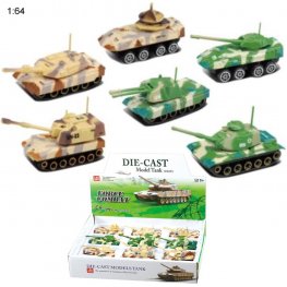 3" Diecast Models 1:64 Combat Tank (6 Assot.)  3" Diecast Models 1:64 Combat Tank (6 Assot.)