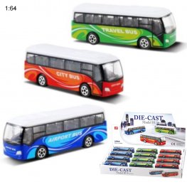 4" Diecast Models 1:64 CityBus (3 Assot.)  4" Diecast Models 1:64 CityBus (3 Assot.)