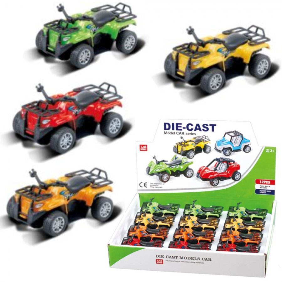 3.5\" Diecast Models 1:43 Smart ATV (4 Colours) MLQ2560D-12