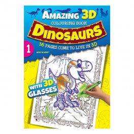 Amazing 3D Dinosaurs Colouring Book 1 (MM00602)  Amazing 3D Dinosaurs Colouring Book 1 (MM00602)
