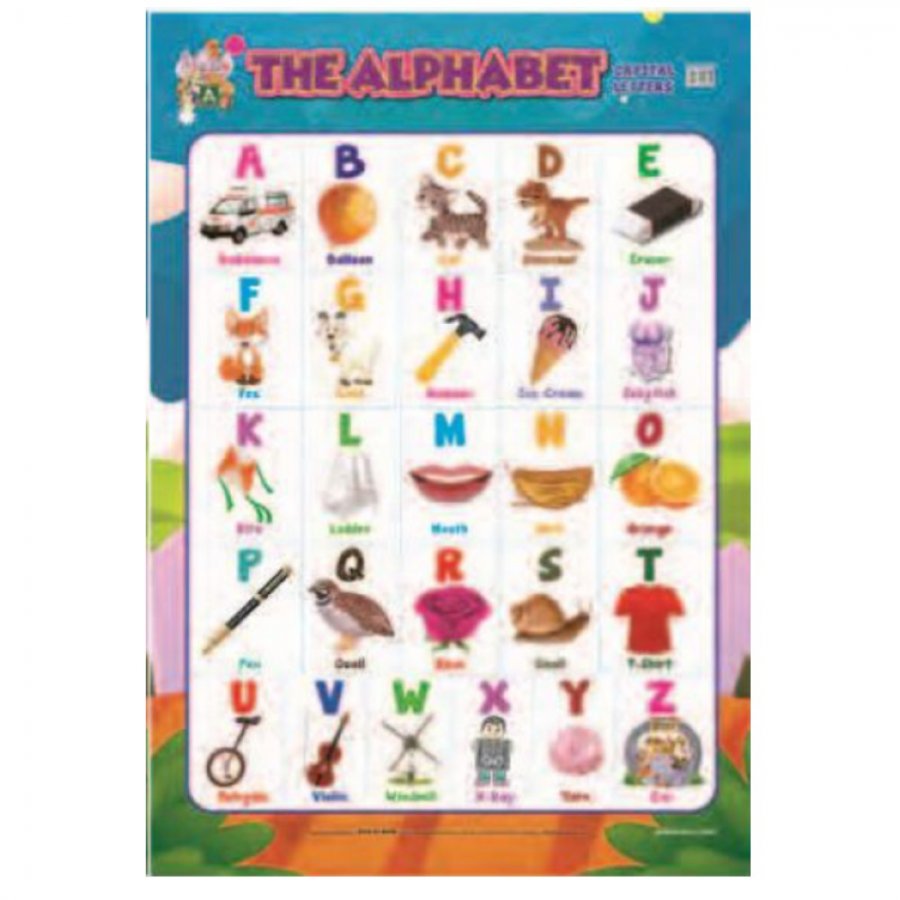 THE ALPHABET - Educational Chart (Capital Letters) (MM00822) - Click Image to Close