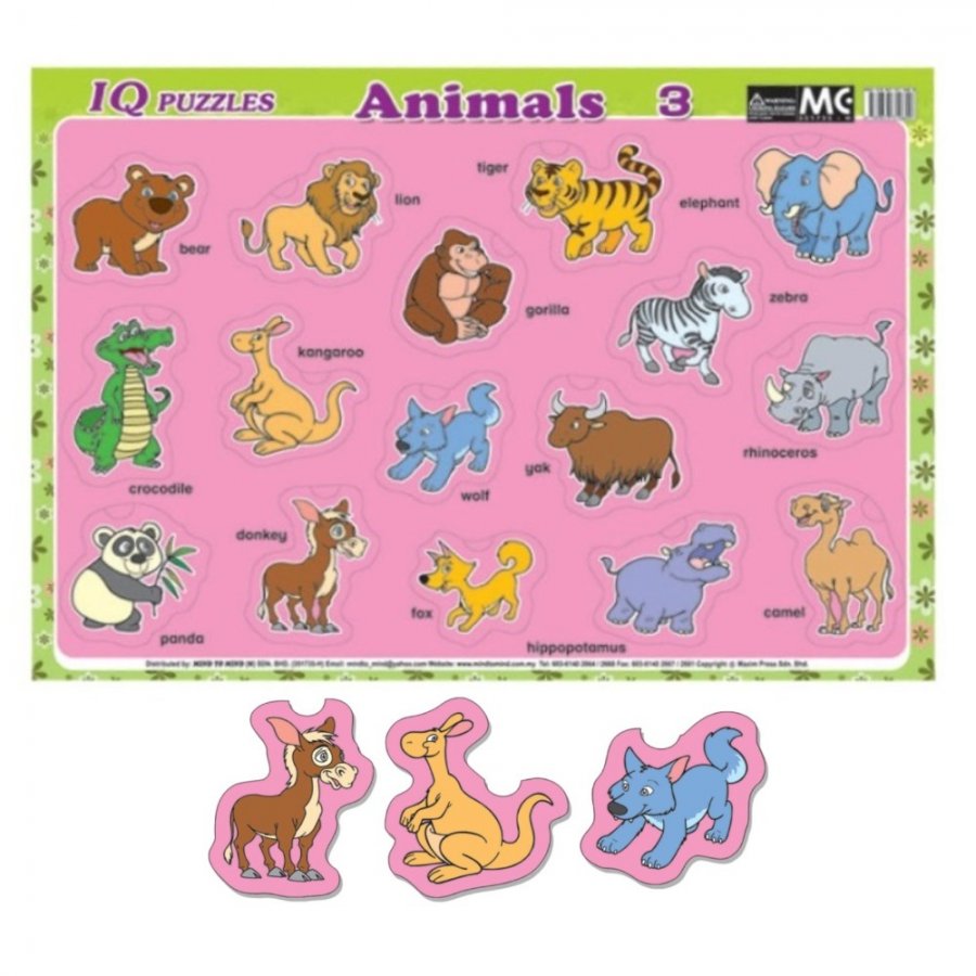 IQ Puzzles Animals 3 (MM10609)
