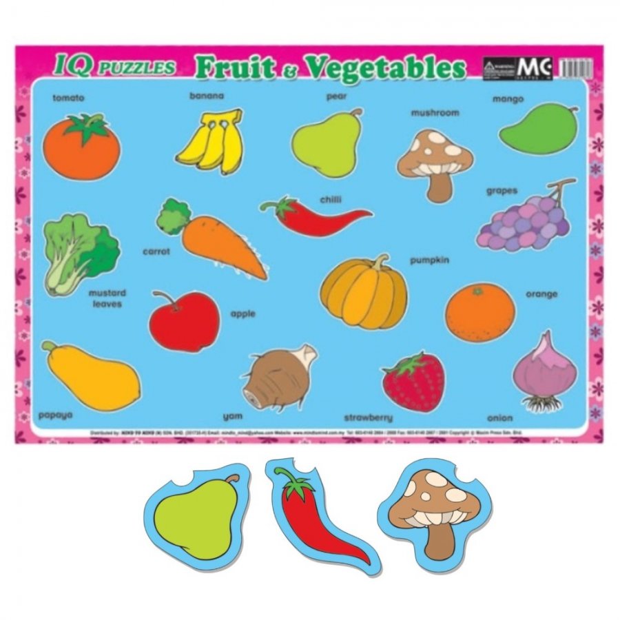 IQ Puzzles Fruit & Vegetables (MM10616) - Click Image to Close