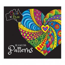 Colour 'N' Relax Seamess Patterns (48 Pages Adult Colouring Book) MM11303  Colour 'N' Relax Seamess Patterns (48 Pages Adult Colouring Book) MM11303